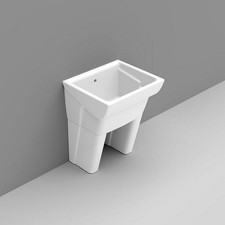 Lavatoio da appoggio in ceramica MESSICO 75x61 in ceramica bianco lucido Ceramic