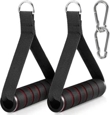 2 Pack Exercise Handles, Gym Handle Equipment for Cable Machine Attachments