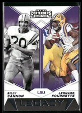 Cannon / Fournette 2019 Panini Contenders Draft Picks Collegiate #13 LSU Tigers