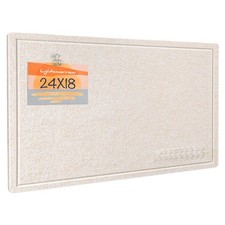 Bulletin Board, 24 x 18 inches Decorative Felt Pin Board, Vision Board Cork B...
