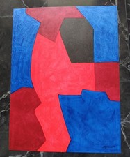 Serge Poliakoff Print Olympia ohne Schriftzug Offsetdruck bzw Lithografie