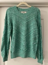 Ladies Green Loft Cotton Sweater Size XS See Measurements
