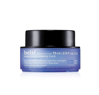 Belif Vitamin E Jelly Overnight Mask Hydrating Plumping Face Moisturizer Mask