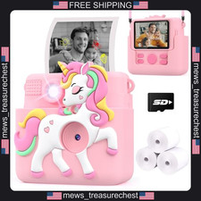 Kids Digital Camera with Instant Print 1080P 8MP for Children Boys Girls