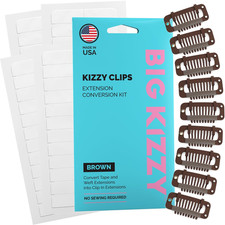Kit de extensiones de cabello hágalo usted mismo con clip - Convertir cinta en extensiones de cabello humano en Cus