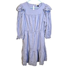 Universal Thread Size Medium M Light Lilac Purple Cottage Core Dress Eyelet