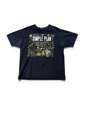 Vintage Simple Plan Get Your Heart On! T-Shirt Size Extra Large