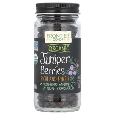 Frontier Co-op Organic Juniper Berries 1.28 Ounce Culinary Flavoring Bulgaria