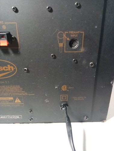 Klipsch ProMedia 2.1 THX Speaker System - Replacement Subwoofer Only TESTED - Picture 8 of 11