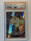2000 Topps Chrome Pokemon Series 1 #52 Meowth SPECTRA PSA 8 NM-MT