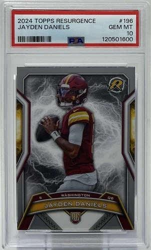 Jayden Daniels Rookie PSA 10 -2024 Topps Resurgence - Commanders, LSU, Sun Devil