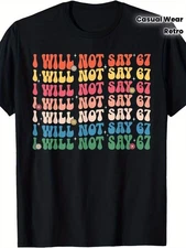 67 Write Lines Six Seven 7endy 6 7endy Retro Groovy 67 Meme T Shirt