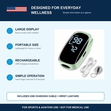 Oximeter Pulse Fingertip SpO2 Heart Rate Monitor Blood Oxygen Saturation Monitor
