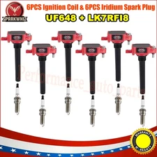 6 High Performance Ignition Coil & Spark Plug set For WRANGLER 2012-2018 3.6L US