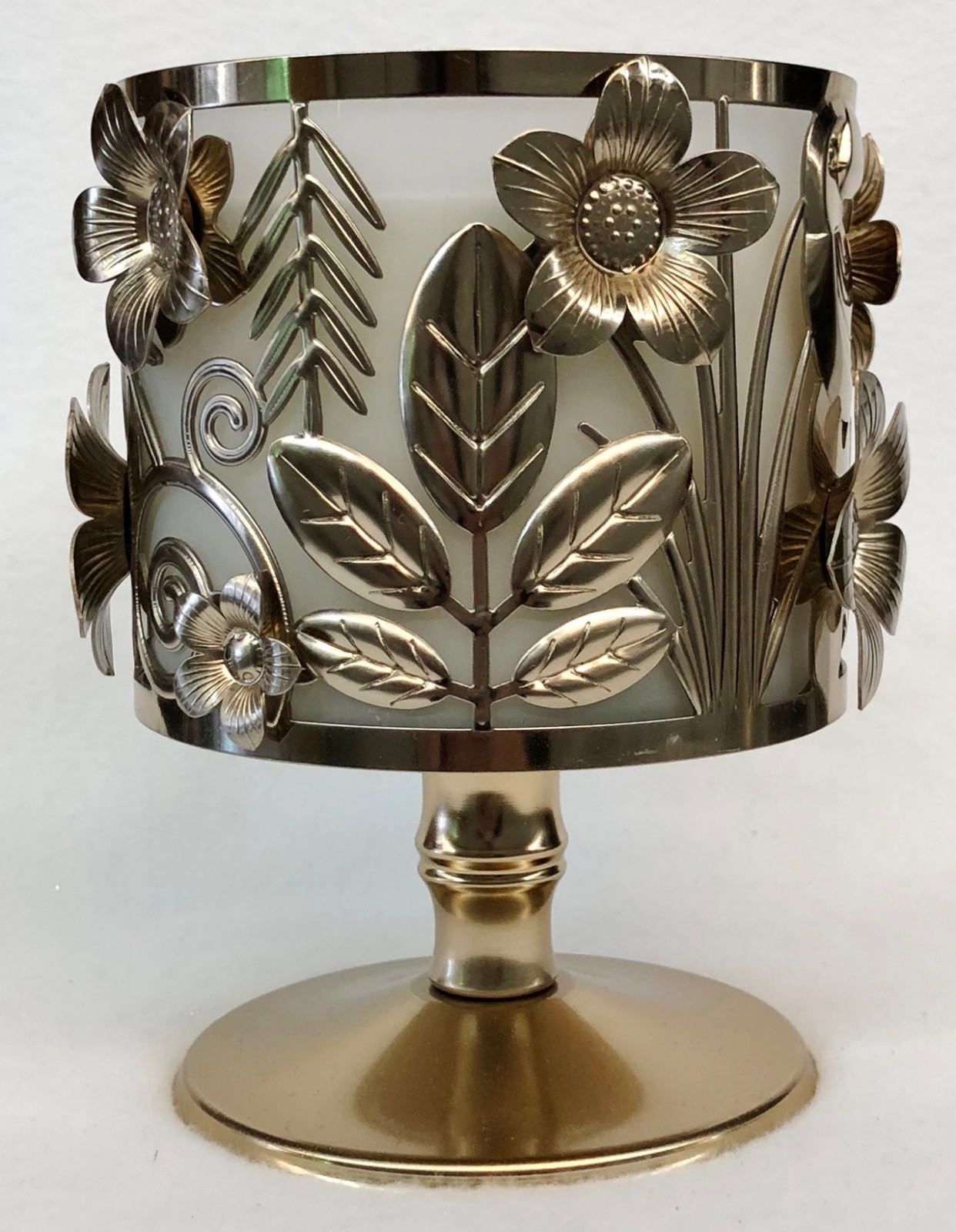 1 Bath Body Works TOUCAN PEDESTAL Flower Large 3Wick Candle Holder