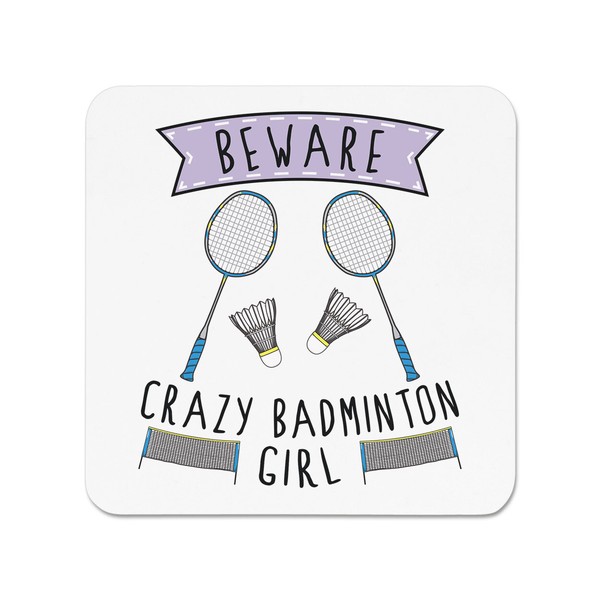Beware VerrüCkte Badminton MäDchen KüHlschrankmagnet Scherz Sport Tochter Best-image
