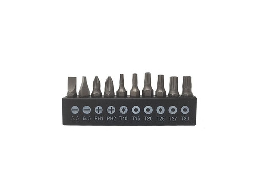 Set 3 cacciaviti cacciavite extra lunghi flessibili da 600mm + 10 inserti exstra - Foto 2 di 2