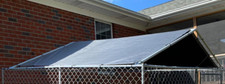 Canopy Cover for Outdoor 10 x 10 ft Dog Kennel Cage Large Steel Pet House Roof