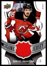 2018-19 Upper Deck UD Game Jersey Patches Marcus Johansson /15 New Jersey Devils