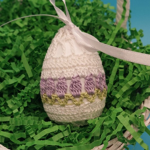 Crochet Covered Eggs for Easter Spring Decor Handmade - Bild 3 von 7