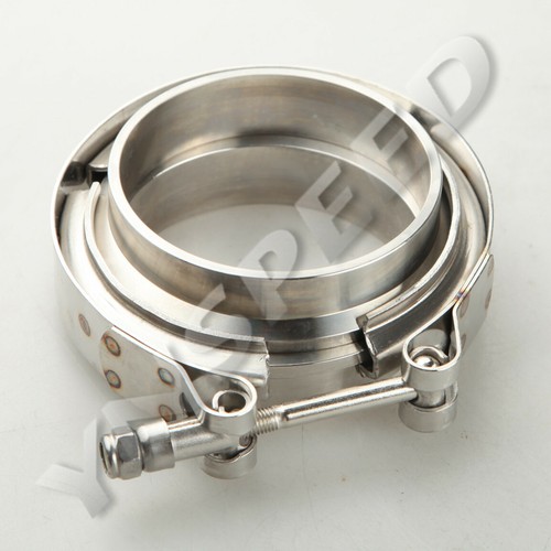 US STOCK 3" pulgadas 304 bridas de acero inoxidable y 304 SS V-Band abrazadera kit - Imagen 2 de 11