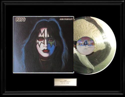 KISS ACE FREHLEY SELF TITLED WHITE GOLD PLATINUM RECORD LP RARE