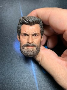 1//6 Man Head Wolverine Hugh Jackman Carving Sculpt Old Logan F Action Figure