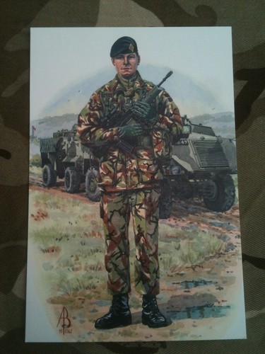 Set x 9 Military Postcards 1bn QLR Queens Lancashire Regiment by Alix Baker - Picture 3 of 10