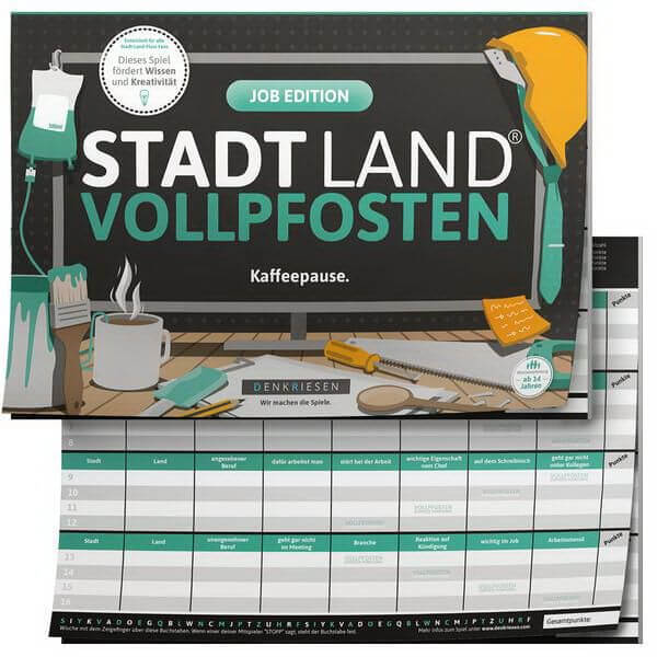 Stadt Land Vollpfosten® - Job Edition Kaffeepause.