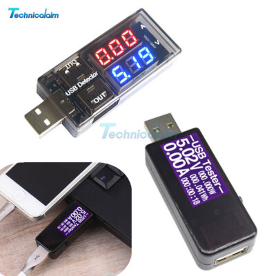 USB Charger Doctor Current Voltage LCD Display Detector Voltmeter Ammeter Tester