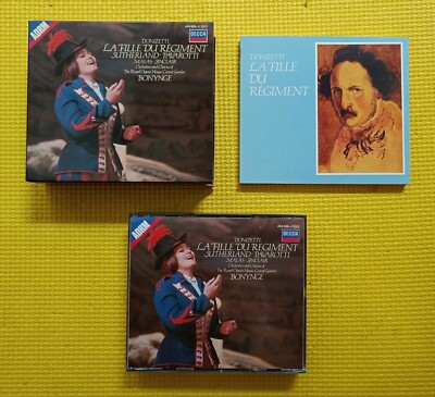 Donizetti, Sutherland, Pavarotti La Fille Du Régiment - 2xCD Decca, 1990