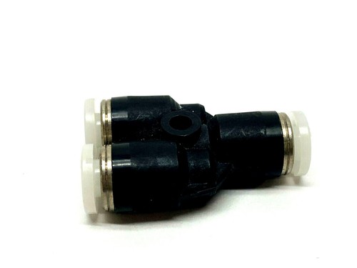 5/32" Tube Size Black Plastic/ Metal Combination Y Connector