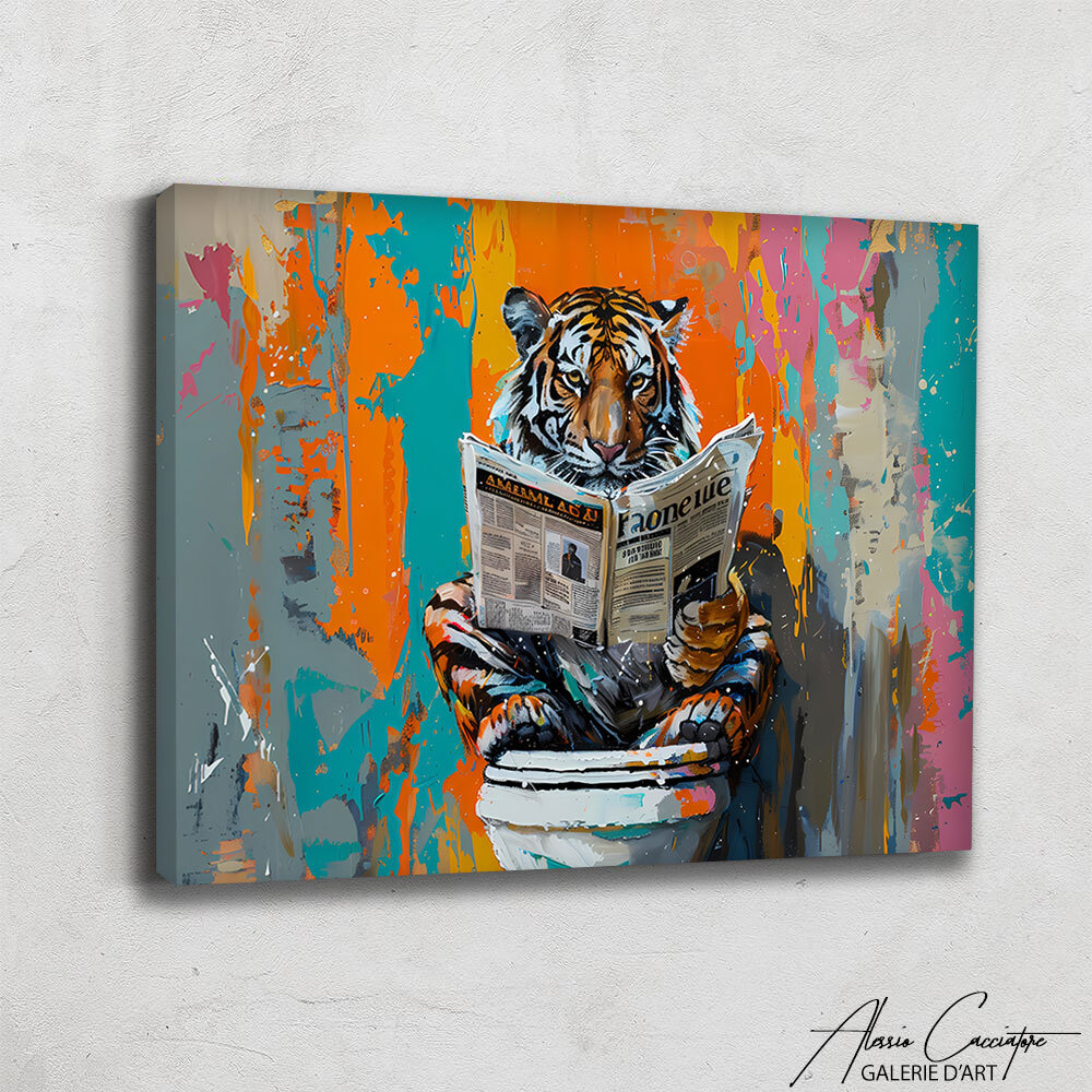 原画/抽象画/モダンアート/インテリア/アクリル画 OLD TIGER(虎波) 原画/抽象画/モダンアート/インテリア/アクリル画 OLD TIGER(虎