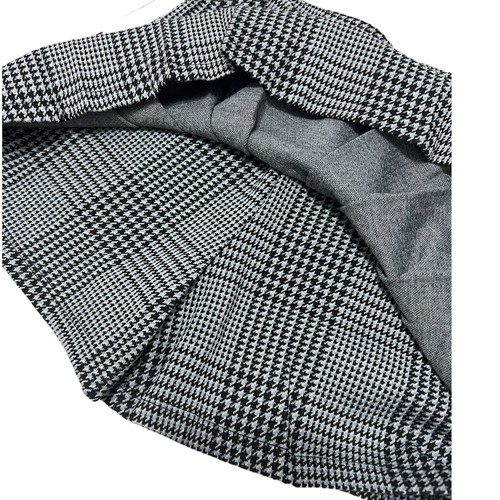 Zara Girls Size 8 / 9 Skort Shorts Skirt Pleated Plaid Box Pleat Skort Black - Picture 4 of 10