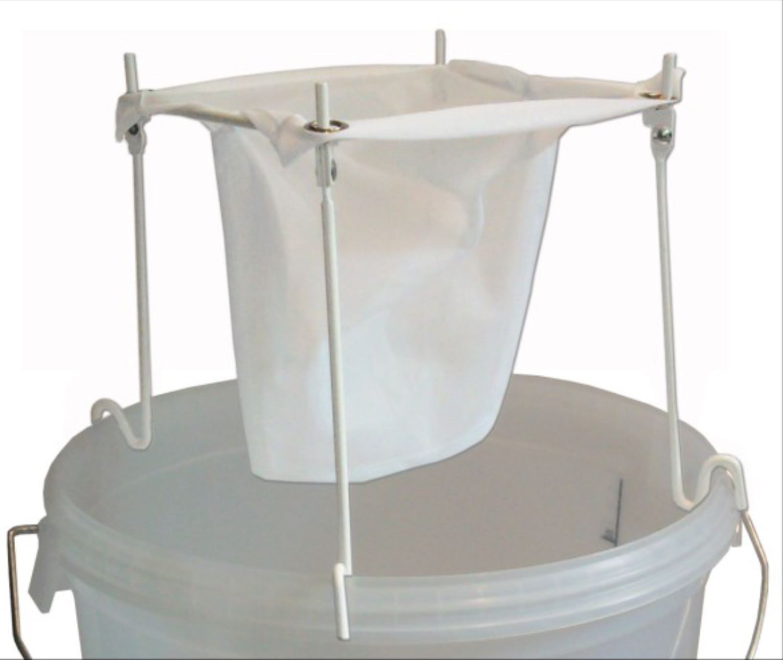 Beer and Wine Strainer Kit Metal Frame Nylon Bag Mead Ginger Beer Jam Preserves