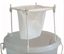 Beer and Wine Strainer Kit Metal Frame Nylon Bag Mead Ginger Beer Jam Preserves