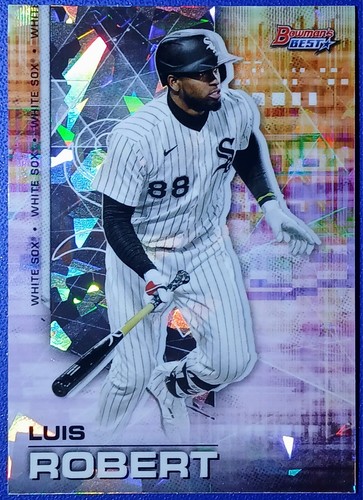 Luis Robert ATOMIC REFRACTOR Parallel 2021 Bowman's Best #19 - White Sox $ - Bild 3 von 3