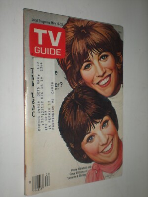 Laverne & Shirley TV Guide May 19-25 1979 LOTR The Hobbit Cartoon Movie Tolkien
