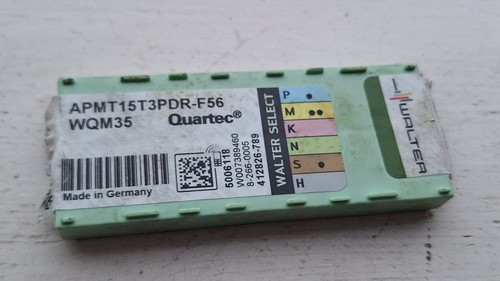 9 insertos de carburo Walter APMT15T3PDR-F56 WQM35 (APMT 15T3PDR fresado quartec - Imagen 2 de 2