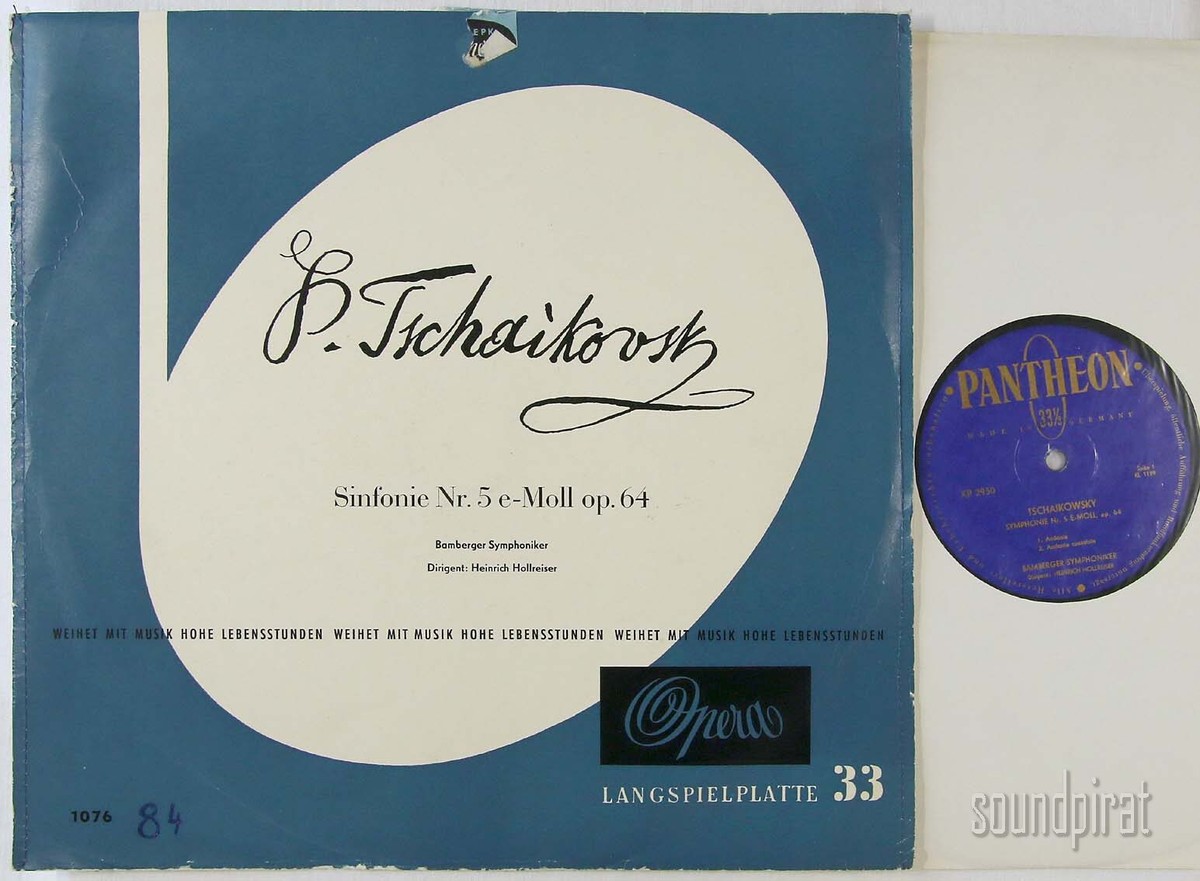 HEINRICH HOLLREISER TCHAIKOVSKY SYMPHONY NO.5 PANTHEON ED.1