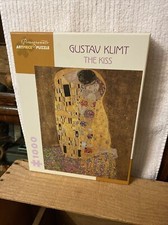 Gustav Klimt the Kiss 1000-piece Jigsaw Puzzle EUC