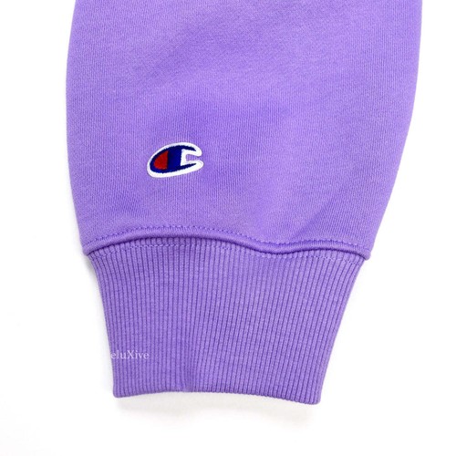NWT Supreme Be a Champion Stay in School Logo Sweatshirt Purple L SS18 AUTHENTIC - Picture 8 of 10