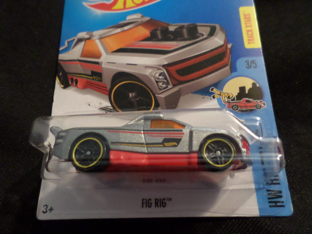 HW HOT WHEELS 2016 HW RIDE ONS #3/5 FIG RIG HOTWHEELS SILVER VHTF