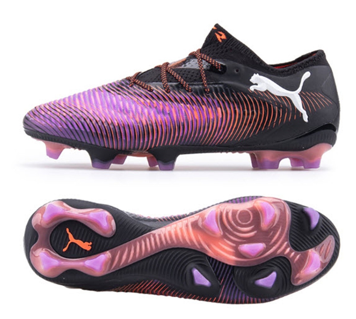 PUMA Men Future 8 Ultimate Low FG Cleats Black Soccer Football