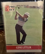 1990 PGA Tour Pro Set Gene Littler HOF Golf Card #91  “Gene the Machine” ⛳️