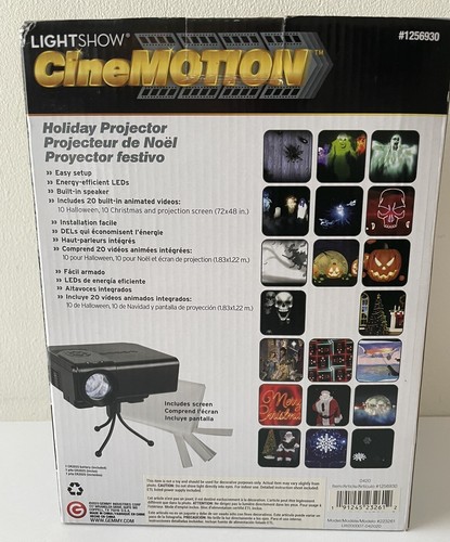 Gemmy CineMotion Multi-function Multicolor Led Holiday Projector Halloween - Picture 2 of 5