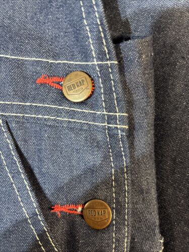 NEU Red Kap Denim Latzhose Herren Gr. 48x30 Neu mit Etikett - Bild 4 von 16