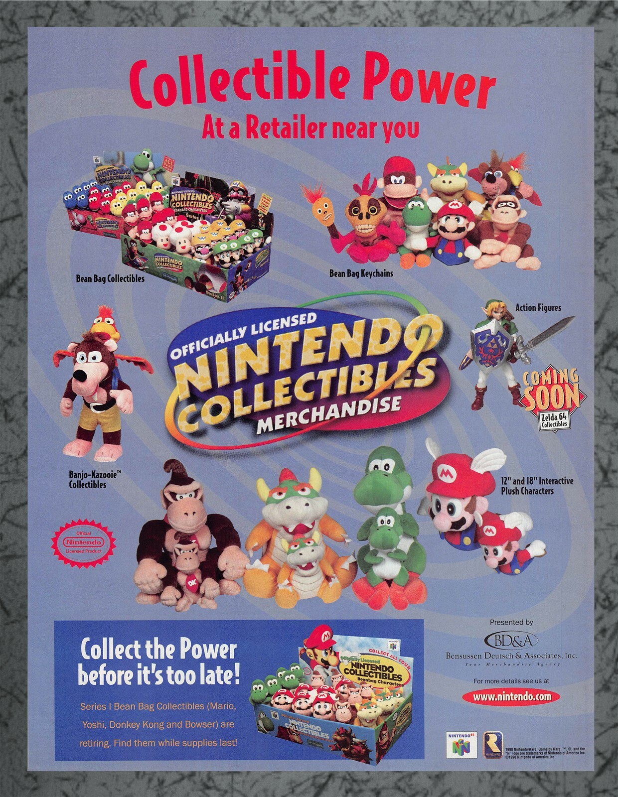 Nintendo Collectibles Merchandise Plush Toys Print Ad Original 7.75x10.50 | eBay