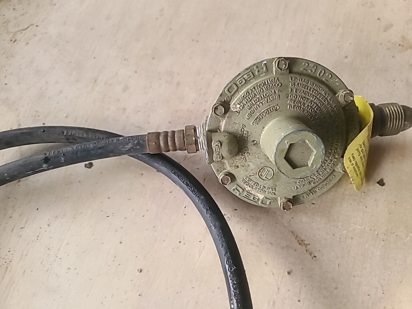 REGO LP Gas Regulator Model 2302 eBay