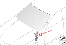 New BMW 7 G11 Water Drain Duct Upper Left 61667357249